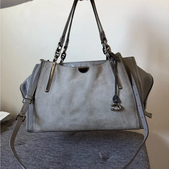 Coach Dreamer 36 Gray Handbag - Picture 1 of 14